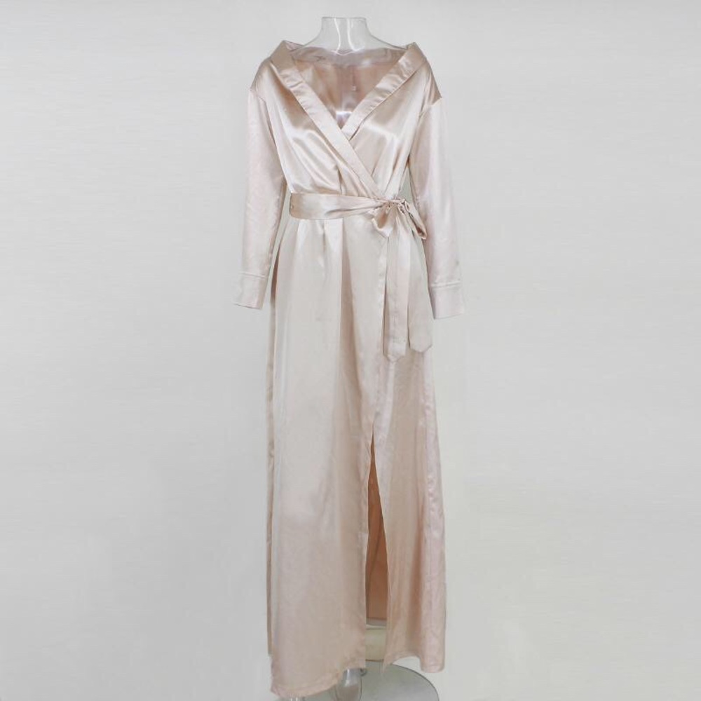 NEW! Silk Maxi Dress - Picture 5 of 8
